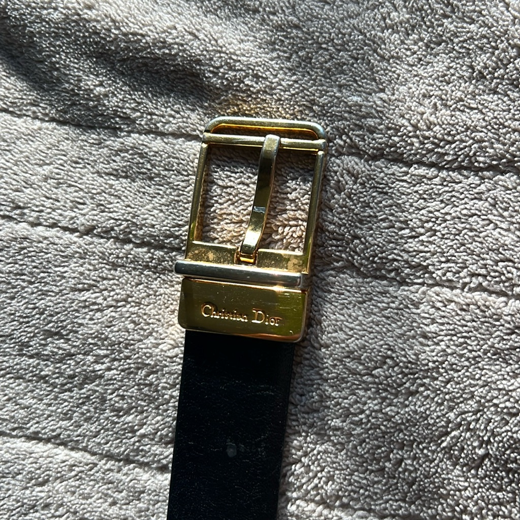 Christian Dior Men’s Leather Belt, Looks Vintage, Leather Has Some Scuffs.